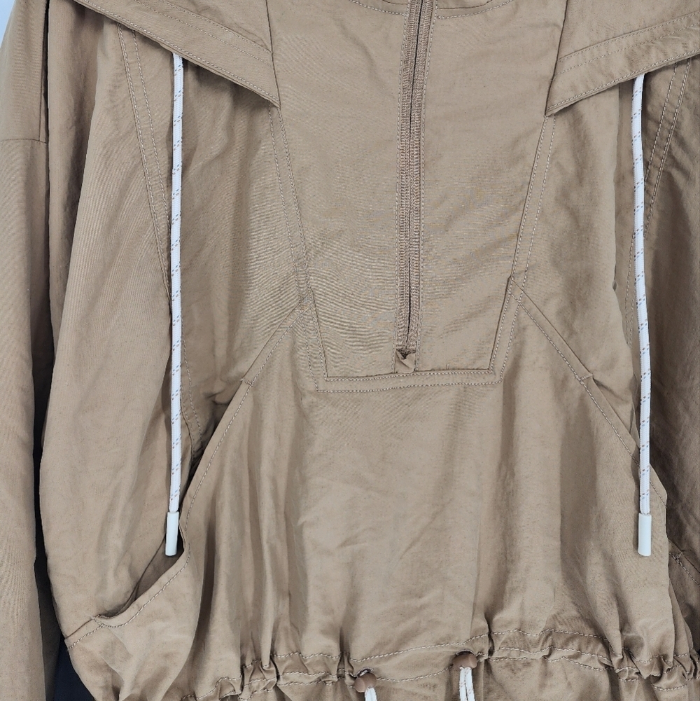 Calia NWT Hooded Windbreaker Pullover Tan - Picture 3 of 8